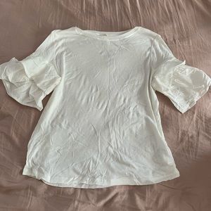Short sleeve top with sleeve details